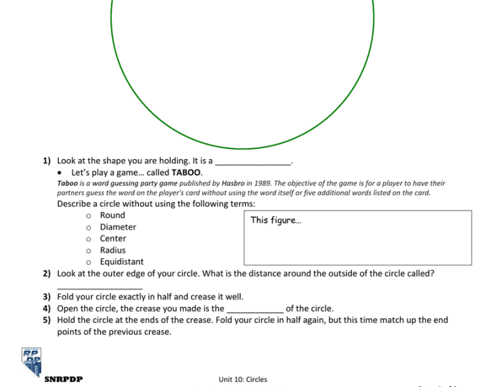 Chapter 9 circles geometry test answers