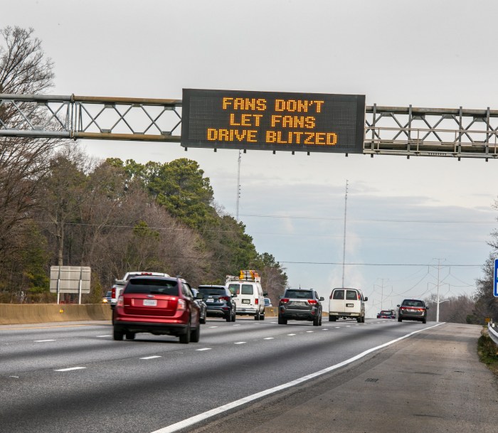 Electronic highway message boards communicate