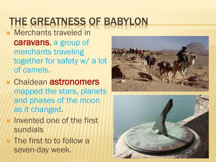 How could caravans passing through babylon be helped by astronomers