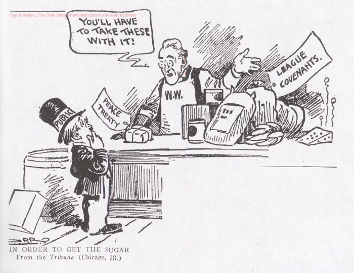 The political cartoon below appeared in england in december 1919