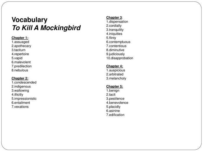 Indigenous definition to kill a mockingbird